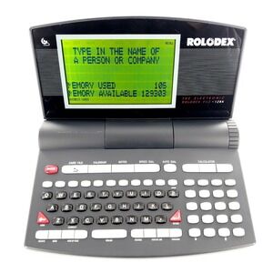 Vtg 1992 Rolodex 128K EL128K Electronic Desktop Organizer Tested & Works